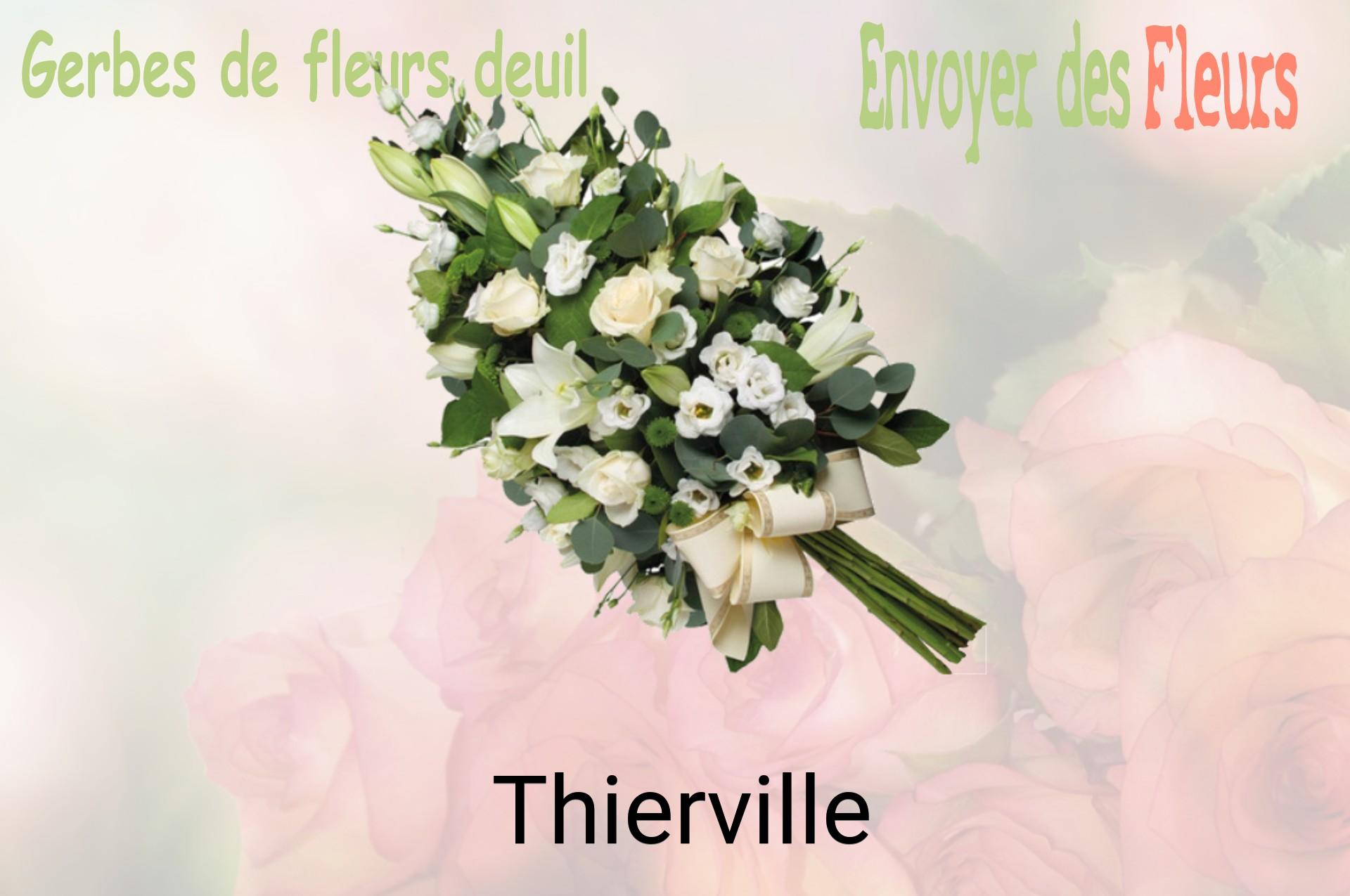 Gerbe de fleurs de deuil livrée à Thierville
